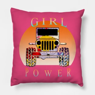 Jeep Girl  Power Pillow