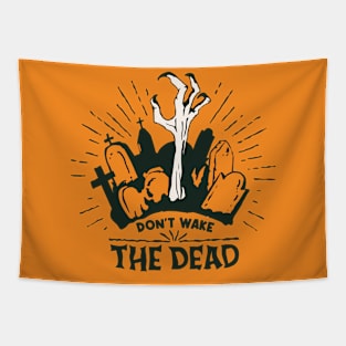 Creepy Halloween Zombie Graveyard // Don't Wake the Dead Tapestry