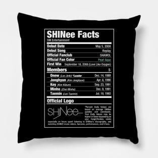 SHINee Nutritional Facts 2 Pillow