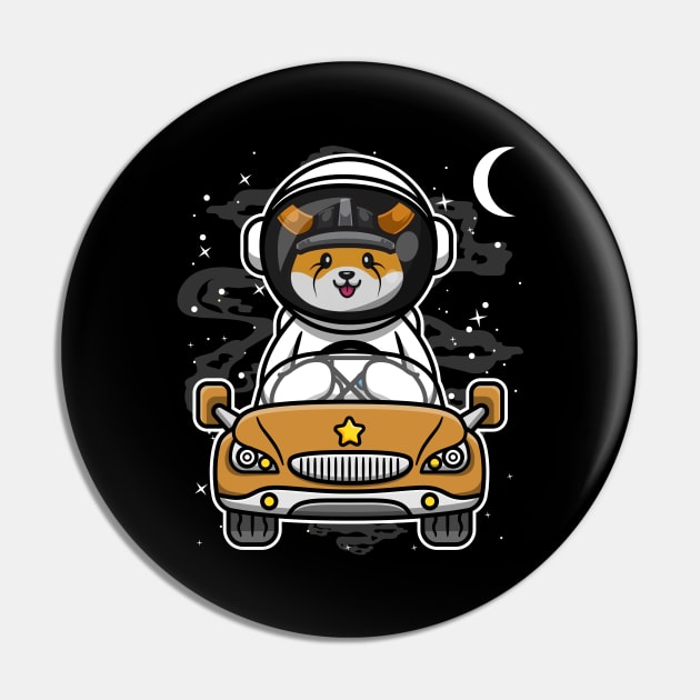 Astronaut Car Floki Inu Coin Floki Army To The Moon Crypto Token Cryptocurrency Wallet Birthday Gift For Men Women Kids Pin by Thingking About