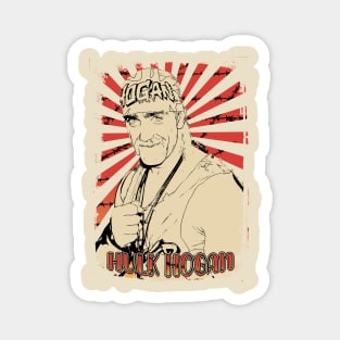 Hulk Hogan 90s Retro Vintage Aesthetic Magnet