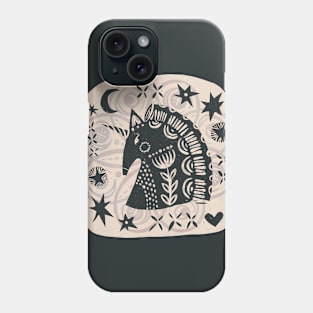 Unicorn block print Phone Case