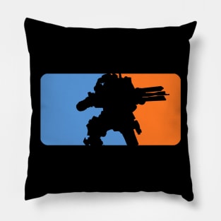 Major League Titan (Titanfall Blue and Orange transparent) Pillow