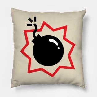 Simplistic Cartoon Bomb Pillow