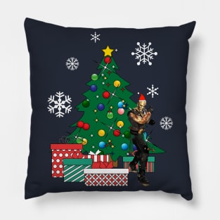 Quan Chi Around The Christmas Tree Mortal Kombat Pillow