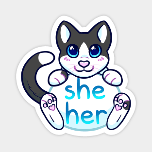 Kitty Pronouns - She/Her Magnet