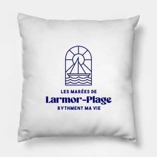 Larmor Plage the tides punctuate my life - Brittany Morbihan 56 BZH Sea Pillow