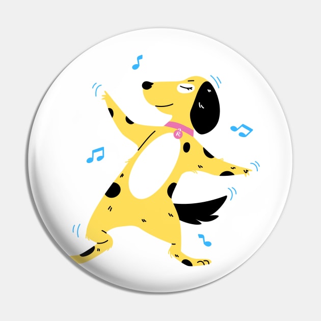 dancing brown dog design Pin by Artistic_st