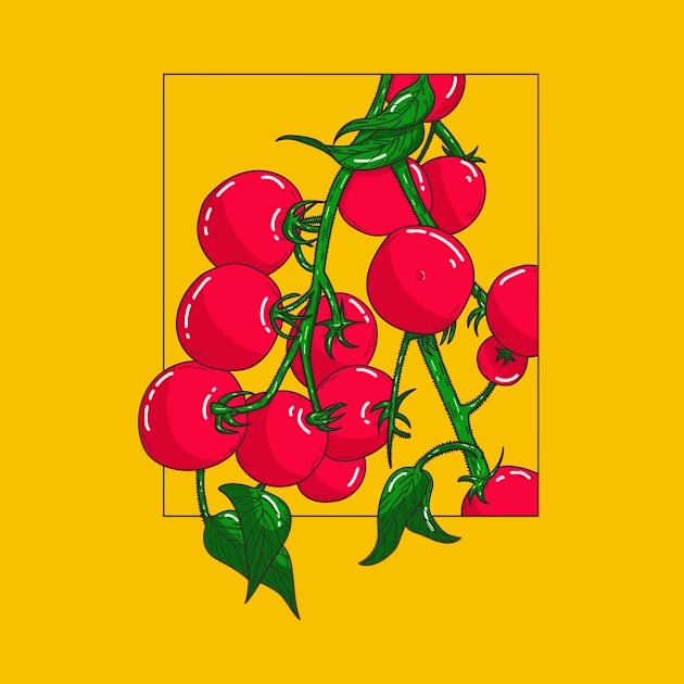 Tomato plant by Inkpoof