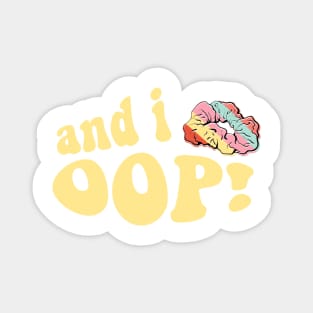 And I Oop Rainbow Stripe Scrunchie Sticker VSCOGRL Visco Girl Teen Birthday Gifts Magnet