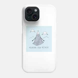 Comic drawing of yoga retreat Phone Case