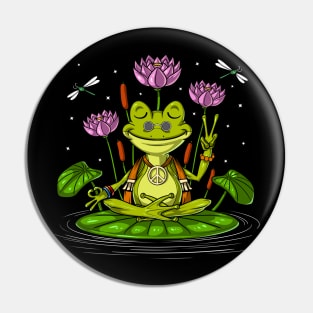 Hippie Frog Yoga Pin