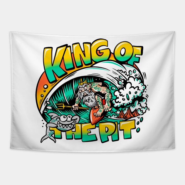 King of the Pit Tapestry by Joe Tamponi