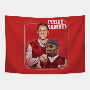 Brock Purdy & Deebo Samuel San Francisco Step Brothers Tapestry