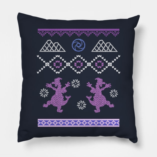 Imaginaton Dragon Ugly Sweater Pillow by Smagnaferous