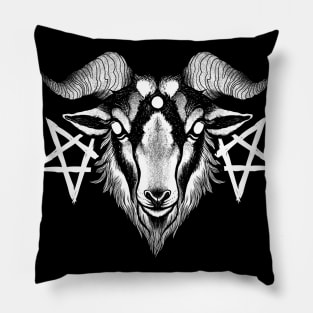 dark goat Pillow