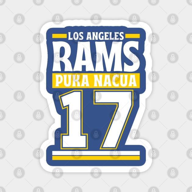 Los Angeles Rams Nacua 17 American Football Edition 3 Magnet by Astronaut.co