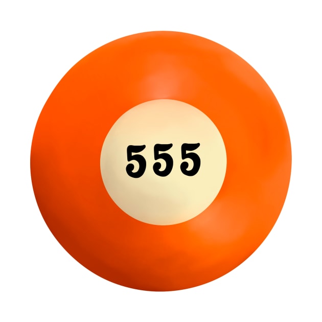 555 Angel Number Pool Ball by notastranger