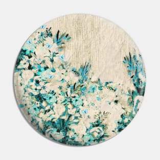 Floral and Crumpled Crepe Pattern Pin