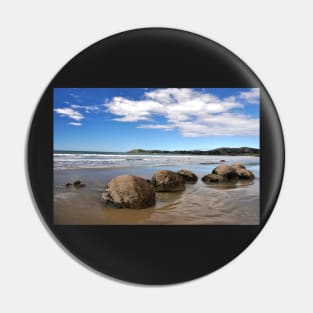 Moeraki Boulders, rochers sphériques , Nouvelle-Zélande Pin