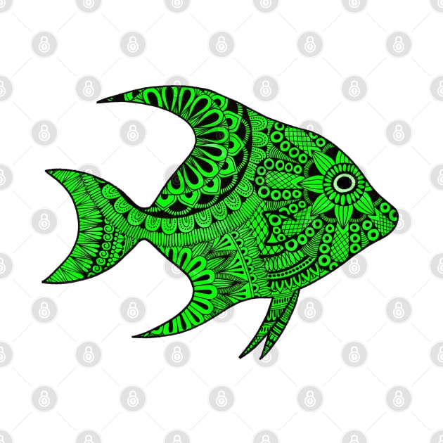 Fish (Green) by calenbundalas