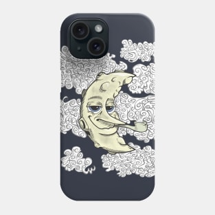 Here comes the moon Phone Case