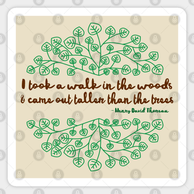 I Took A Walk In The Woods Henry David Thoreau Henry David