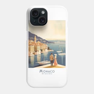 Monaco Romance in Art Deco Style Phone Case