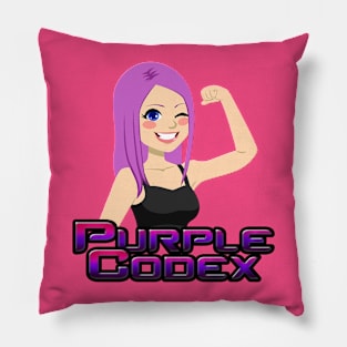 Purple Codex Pink Pillow