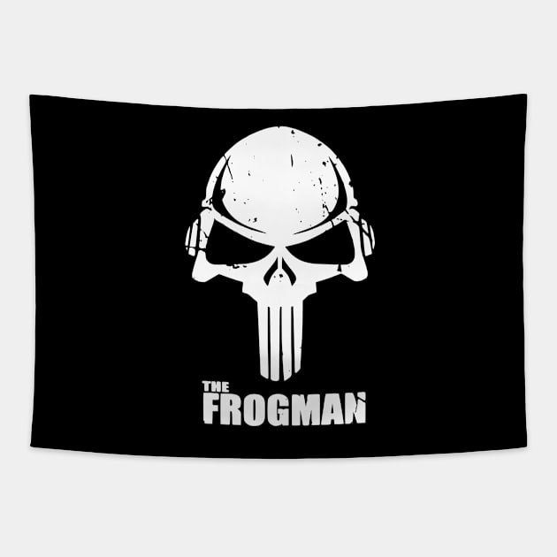 The Frogman (distressed) Tapestry by TCP