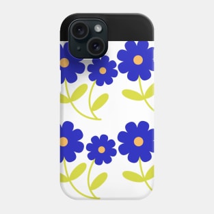 BLUE FLOWER TEXTURE DESIGN Phone Case
