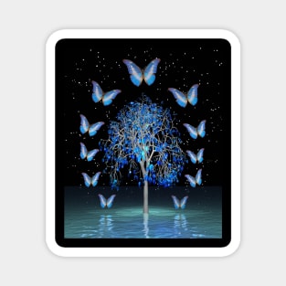 Butterfly Crystal Tree Magnet