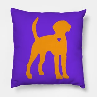 My American Foxhound Heart Belongs To You Pillow