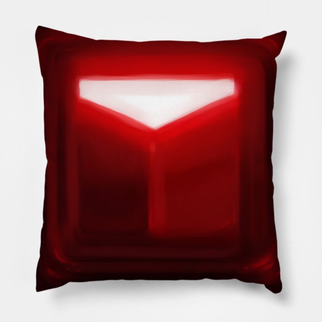 Beat Saber - Original Red - Block Cube Pillow by JessySketches