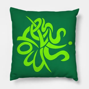 Less is more - green Pillow