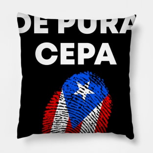 Boricua De Pura Cepa Puerto Rican Pillow