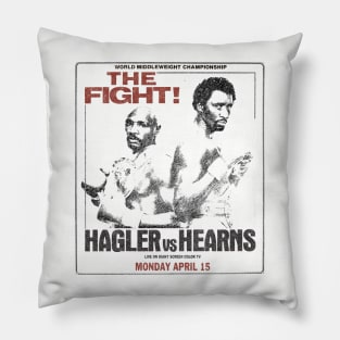 Hagler vs Hearns - Vintage Pillow