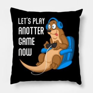 Otter Gamer Gaming Otter like otters gift Pillow