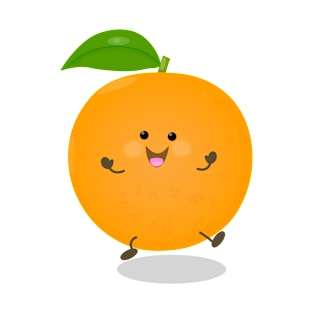 Cute dancing orange citrus fruit T-Shirt