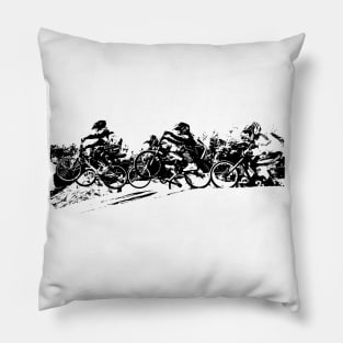 bmx racing kids Pillow