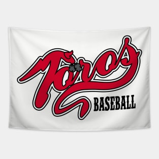 Toros Baseball Logo Tapestry