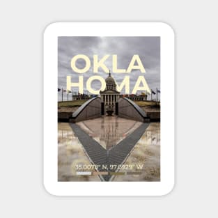 Oklahoma Travel Poster Magnet