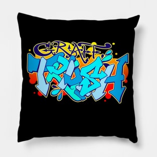Graff Trash color splasher Pillow