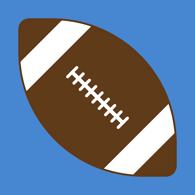 Blue Football by College Mascot Designs