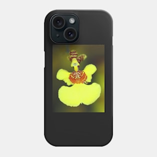 Yellow Orchid Macro Phone Case