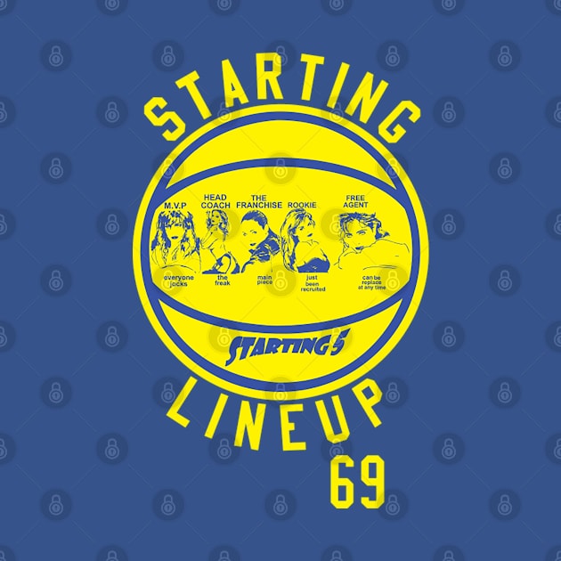 STARTING LINEUP STARTING 5. M.V.P - EVERYONE JOCKS. HEAD COACH - THE FREAK. THE FRANCHISE - MAIN PIECE. ROOKIE - JUST BEEN RECRUITED. FREE AGAENT - CAN BE REPLACE AT ANY TIME. by dopeazzgraphics