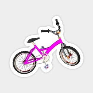 Purple Kids Bicycle Magnet