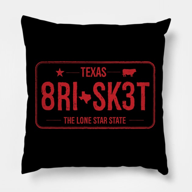 Brisket Plate Pillow by Whole Hog Clothing Co.