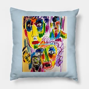 Faces Appear Pillow