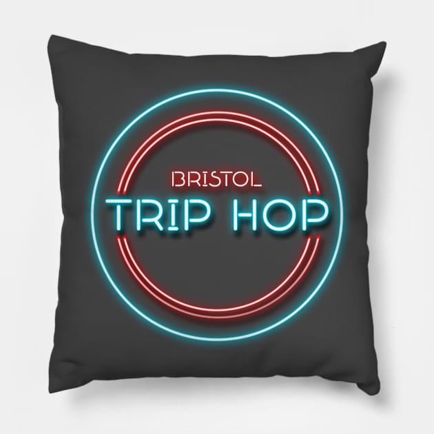 BRISTOL TRIP HOP Pillow by KIMIDIGI